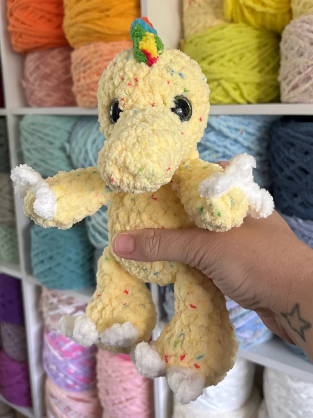 Crochet baby Spinosaurus Plush